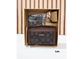 SET DE CARTERA + TARJETERO + RELOJ PARA DAMA IMITACIÓN COACH MOD# COS-1513  🌻🌷
