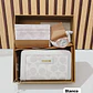 SET DE CARTERA + TARJETERO + RELOJ PARA DAMA IMITACIÓN COACH MOD# COS-1513  🌻🌷 - Miniatura 8