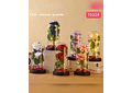 CUPULA DE PLÁSTICO CON 2 ROSAS ETERNAS CON LUZ LED MOD# 7002  🌻🌷