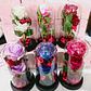 CUPULA DE PLÁSTICO CON 2 ROSAS ETERNAS CON LUZ LED MOD# 7002  🌻🌷 - Miniatura 10