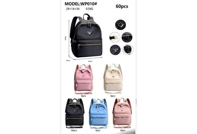 MOCHILA JUVENIL COLORES LISOS  MOD# WP010