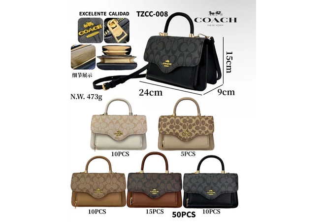 CROSS BODY IMITACIÓN COACH NEW YORK MOD# TZCC-008