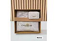 SET DE MONEDERO + TARJETERO + CARTERITA IMITACIÓN COACH MOD# COS-1508