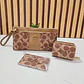 SET DE MONEDERO + TARJETERO + CARTERITA IMITACIÓN COACH MOD# COS-1508 - Miniatura 12