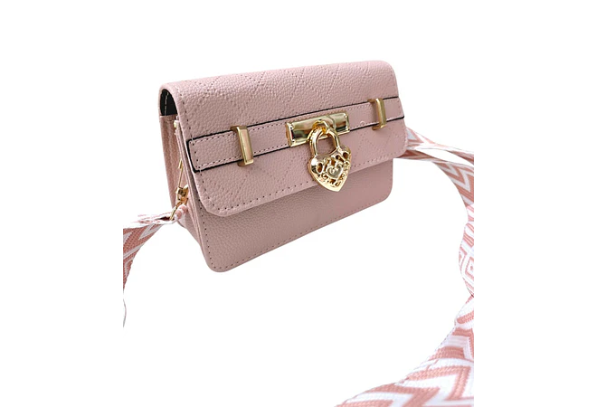 BOLSITA CASUAL BROCHE CORAZÓN MOD# E903-139  💖