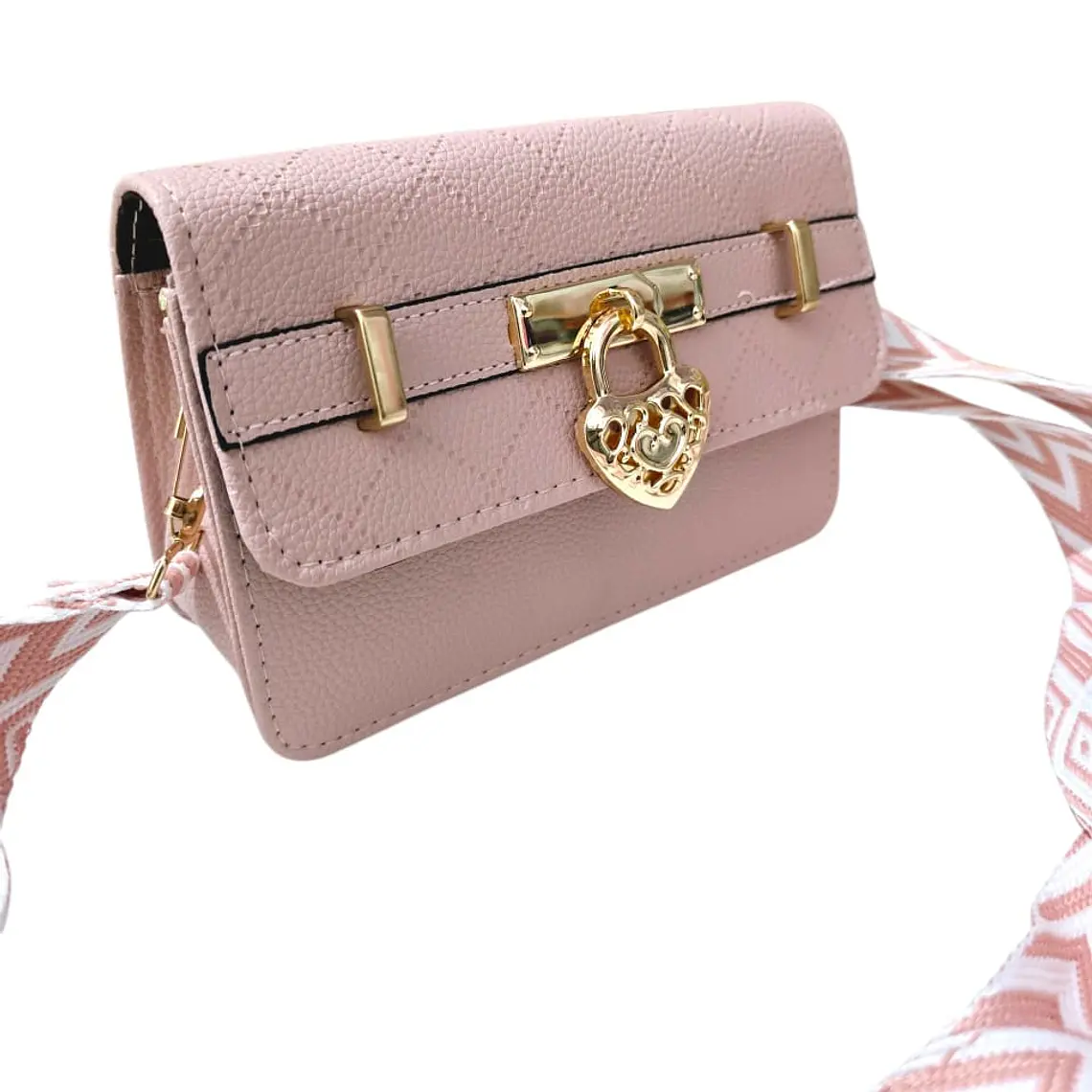BOLSITA CASUAL BROCHE CORAZÓN MOD# E903-139  💖 9
