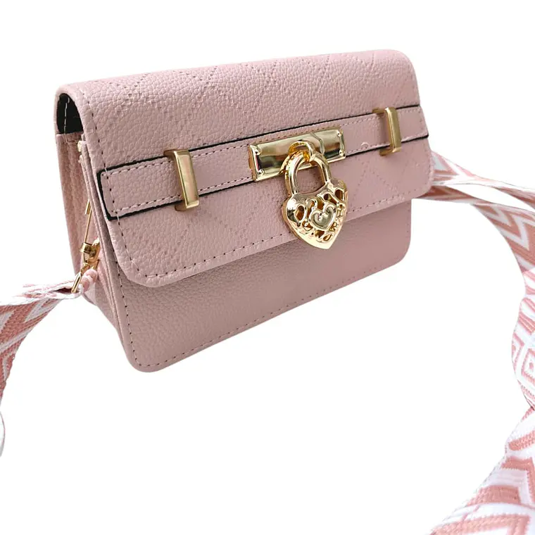 BOLSITA CASUAL BROCHE CORAZÓN MOD# E903-139  💖 9