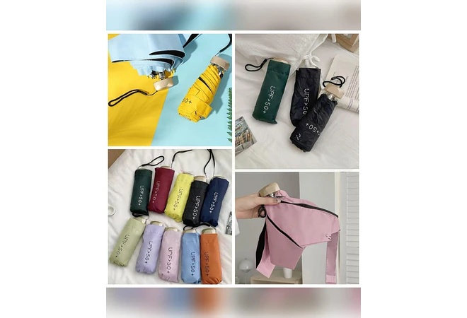 SOMBRILLA DE BOLSILLO UPF→50+ MOD# 208☂️