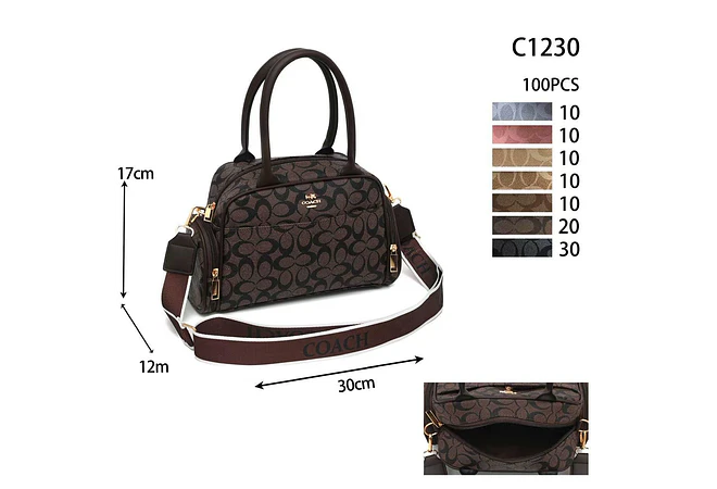 👜 BOLSO IMITACIÓN COACH MOD# C1230 🌸