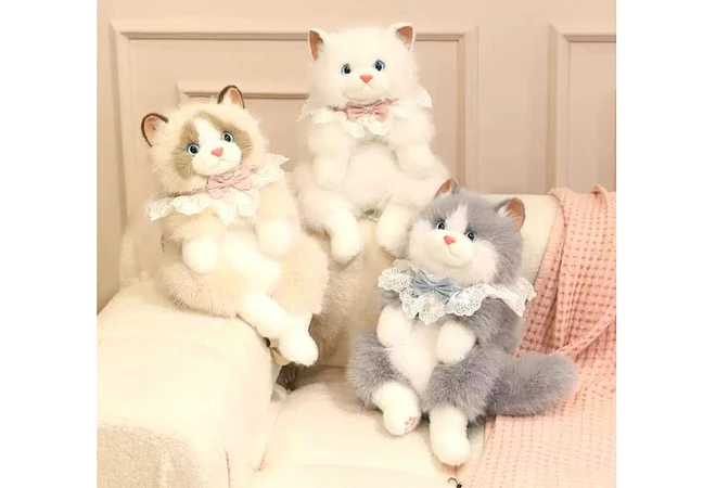 🥰MOCHILA DE PELUCHE DISEÑO GATO 🐱