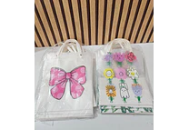 DOCENA DE BOLSITAS TRANSPARENTE MOÑO O FLORES PARA REGALO 🌷🎁