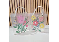 DOCENA DE BOLSITAS TRANSPARENTE MOÑO O FLORES PARA REGALO 🌷🎁