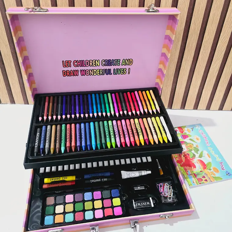 🧮 MALETIN SET DE  ARTES 156PCS /2 PISOS🫟 2