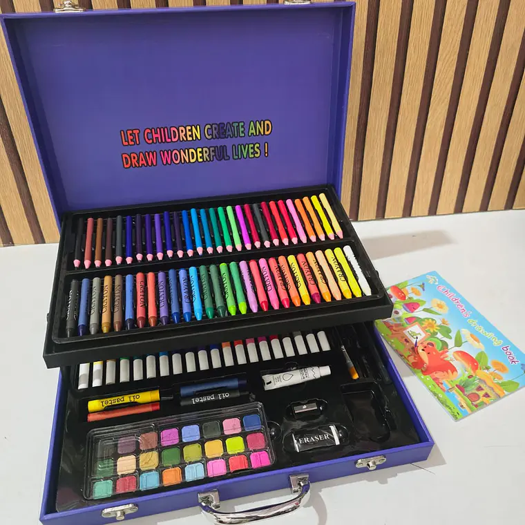 🧮 MALETIN SET DE  ARTES 156PCS /2 PISOS🫟 3