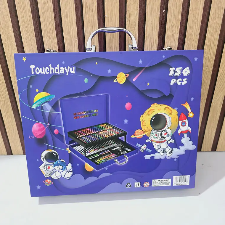 🧮 MALETIN SET DE  ARTES 156PCS /2 PISOS🫟 4