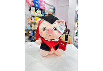 PELUCHE CERDITO CON BIRRETE Y TOGA DE GRADUACIÓN MOD# Z303🎓 🐷