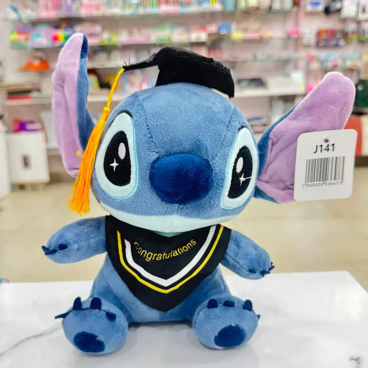 PELUCHE STITCH CON BIRRETE DE GRADUACIÓN MOD# J141 (CHICO)  🎓 1