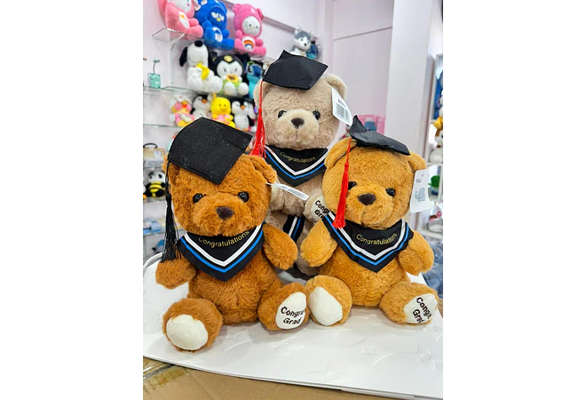 OSITO DE PELUCHE CON BIRRETE DE GRADUACIÓN MOD# B633 🎓 🧸