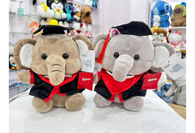 PELUCHE ELEFANTITO CON BIRRETE 🎓 (AL AZAR) MOD#🐘