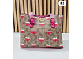 🍓🍒🌸 BOLSA DE MANO COACH TEMÁTICA FLORES / FRUTAS (INCLUYE COLGANTE) MOD #C666  🌸🍒🍓- COPIAR
