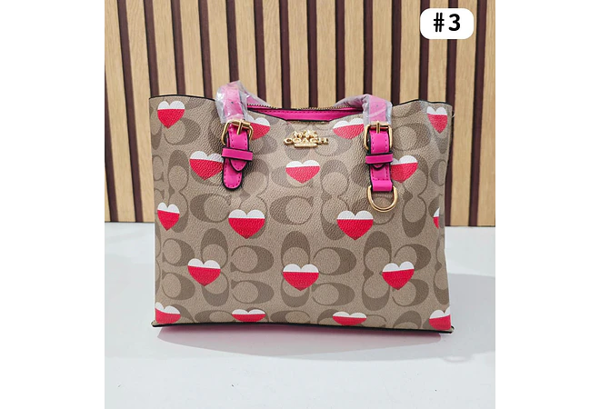 🍓🍒🌸 BOLSA DE MANO COACH TEMÁTICA FLORES / FRUTAS (INCLUYE COLGANTE) MOD #C666  🌸🍒🍓- COPIAR