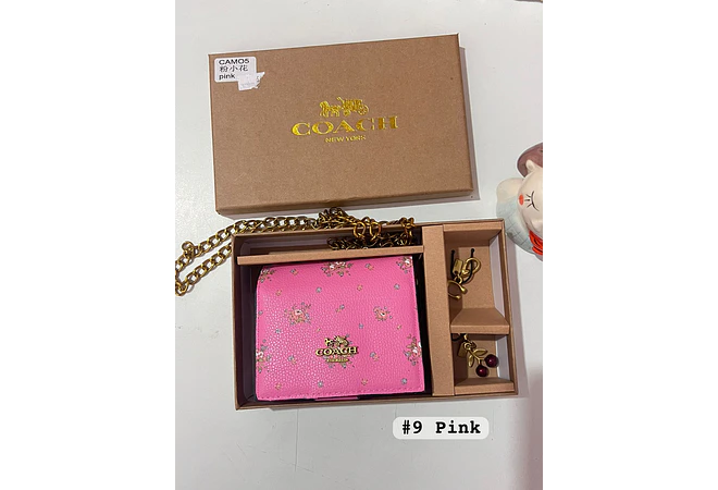 CARTERA PARA DAMA CON CADENITA (COACH) MOD# CAMO5  🍒
