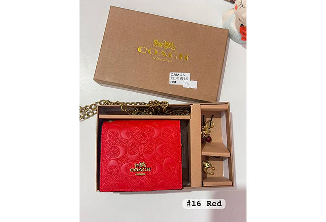 CARTERA PARA DAMA CON CADENITA (COACH) MOD# CAMO5  🍒