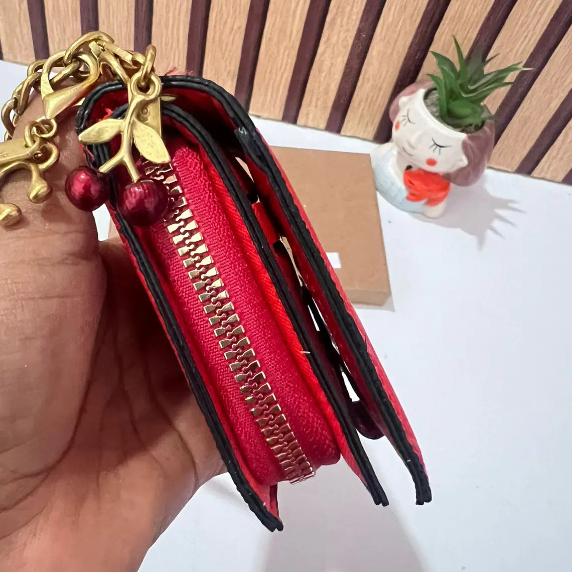 CARTERA PARA DAMA CON CADENITA (COACH) MOD# CAMO5  🍒 20