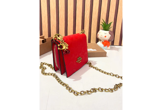 CARTERA PARA DAMA CON CADENITA (COACH) MOD# CAMO5  🍒