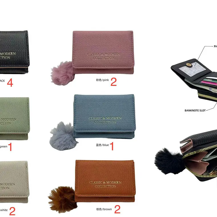 CARTERA/MONEDERO CLASSIC Y MODERN COLLECTION MOD# WA-11883025-22G-F   👛 1