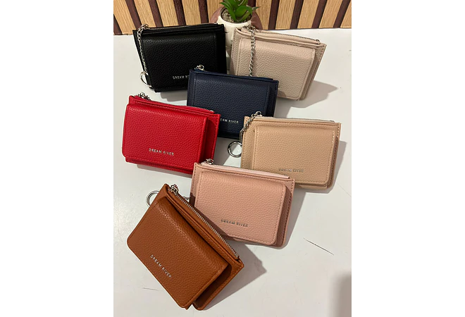 CARTERA/MONEDERO CON ARGOLLA DE LLAVERO MOD# JM-1119-3A 👝🥰