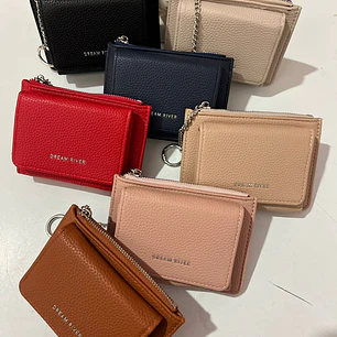 CARTERA/MONEDERO CON ARGOLLA DE LLAVERO MOD# JM-1119-3A 👝🥰