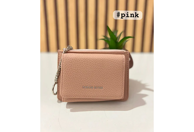 CARTERA/MONEDERO CON ARGOLLA DE LLAVERO MOD# JM-1119-3A 👝🥰