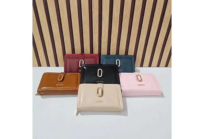 CARTERA/MONEDERO ANISTA CON BROCHE MOD# USA-37-SC-FA🥰