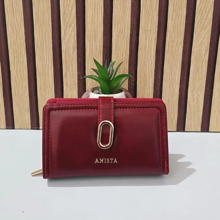 CARTERA/MONEDERO ANISTA CON BROCHE MOD# USA-37-SC-FA🥰 5