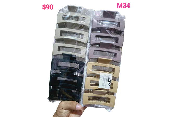 DOCENA DE PINZAS PARA EL CABELLO VARIOS MODELOS 🌷🥰