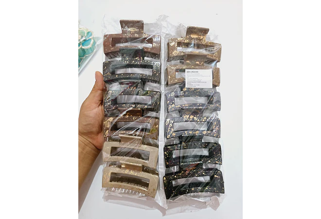 DOCENA DE PINZAS PARA EL CABELLO VARIOS MODELOS 🌷🥰