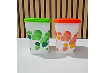 SET DE 3 TUPPERS ESTAMPADO HOJAS MOD# 7509  🍂🍀