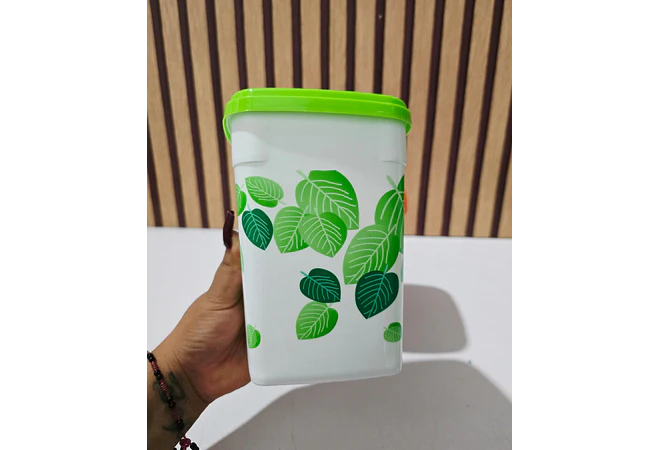 SET DE 3 TUPPERS ESTAMPADO HOJAS MOD# 7509  🍂🍀