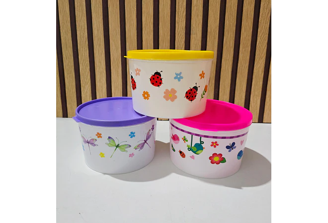 TUPPER REDONDO (ECONÓMICO) DE 800ML MOD# 01🌸🦋