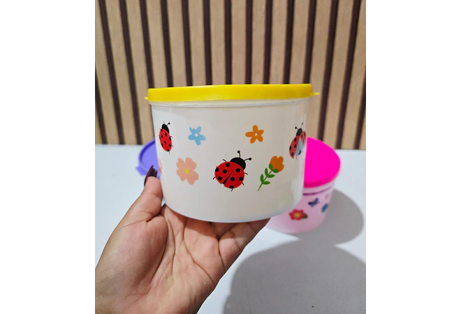 TUPPER REDONDO (ECONÓMICO) DE 800ML MOD# 01🌸🦋