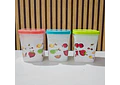 JUEGO DE 3 TUPPER CON ESTAMPADO DE FRUTAS MOD# 7510  🍓🥭