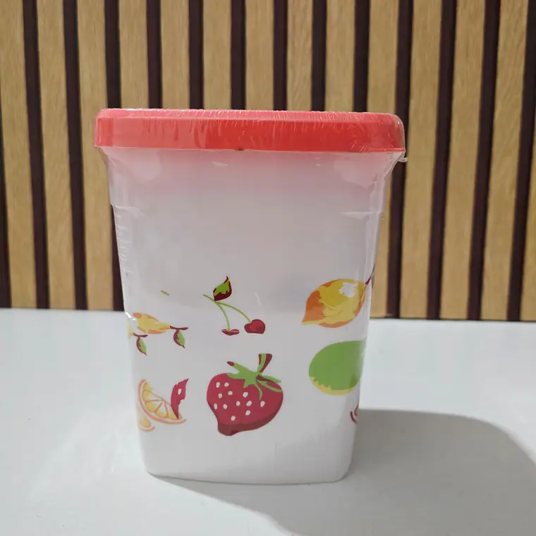 JUEGO DE 3 TUPPER CON ESTAMPADO DE FRUTAS MOD# 7510  🍓🥭 3