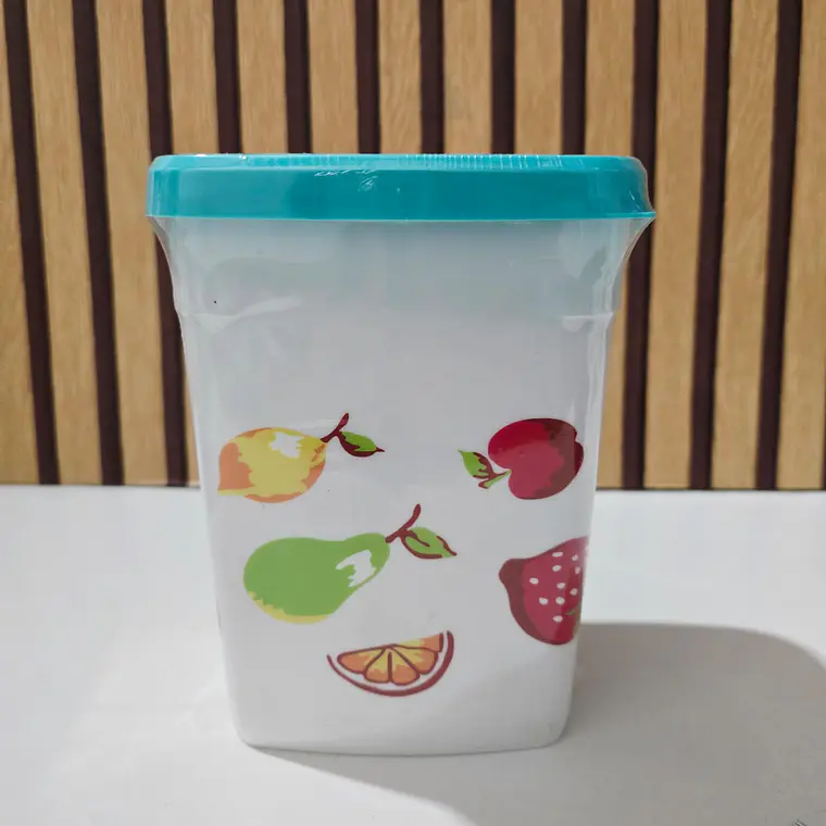 JUEGO DE 3 TUPPER CON ESTAMPADO DE FRUTAS MOD# 7510  🍓🥭 4