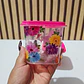MINI TUPPER CUADRADITO ROSA FLORES (330ML) 🪻🌷 - Miniatura 2