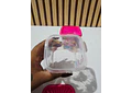 MINI TUPPER CUADRADITO ROSA FLORES (330ML) 🪻🌷