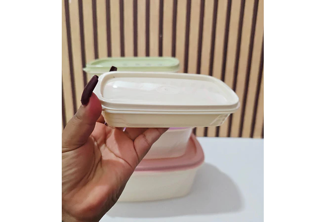 JUEGO DE 5 TUPPER REDONDOS/CUADRADOS/RECTANGULARES VARIOS TAMAÑOS MOD# 7537/7536/7535🍪🥗