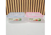 JUEGO DE 5 TUPPERS TRANSPARENTES/RECTANGULARES MOD# 7524  🥗🍉