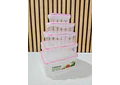 JUEGO DE 5 TUPPERS TRANSPARENTES/RECTANGULARES MOD# 7524  🥗🍉