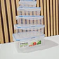 JUEGO DE 5 TUPPERS TRANSPARENTES/RECTANGULARES MOD# 7524  🥗🍉 - Miniatura 5